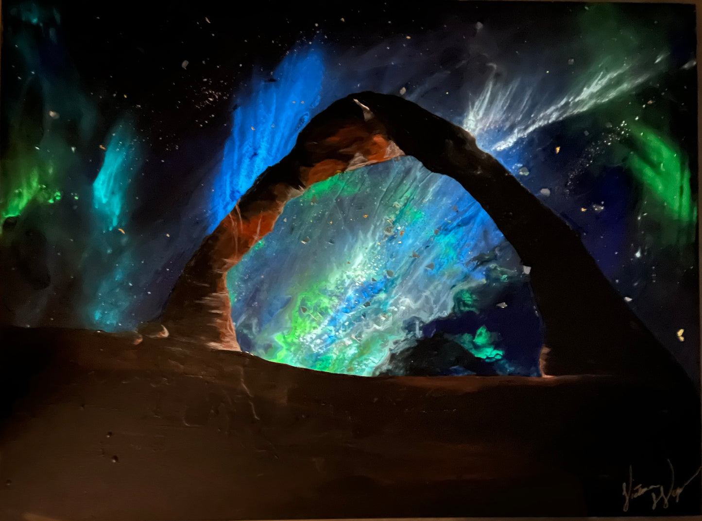 “Milky Way Over Moab” Glowing Canvas (30” x 40”)