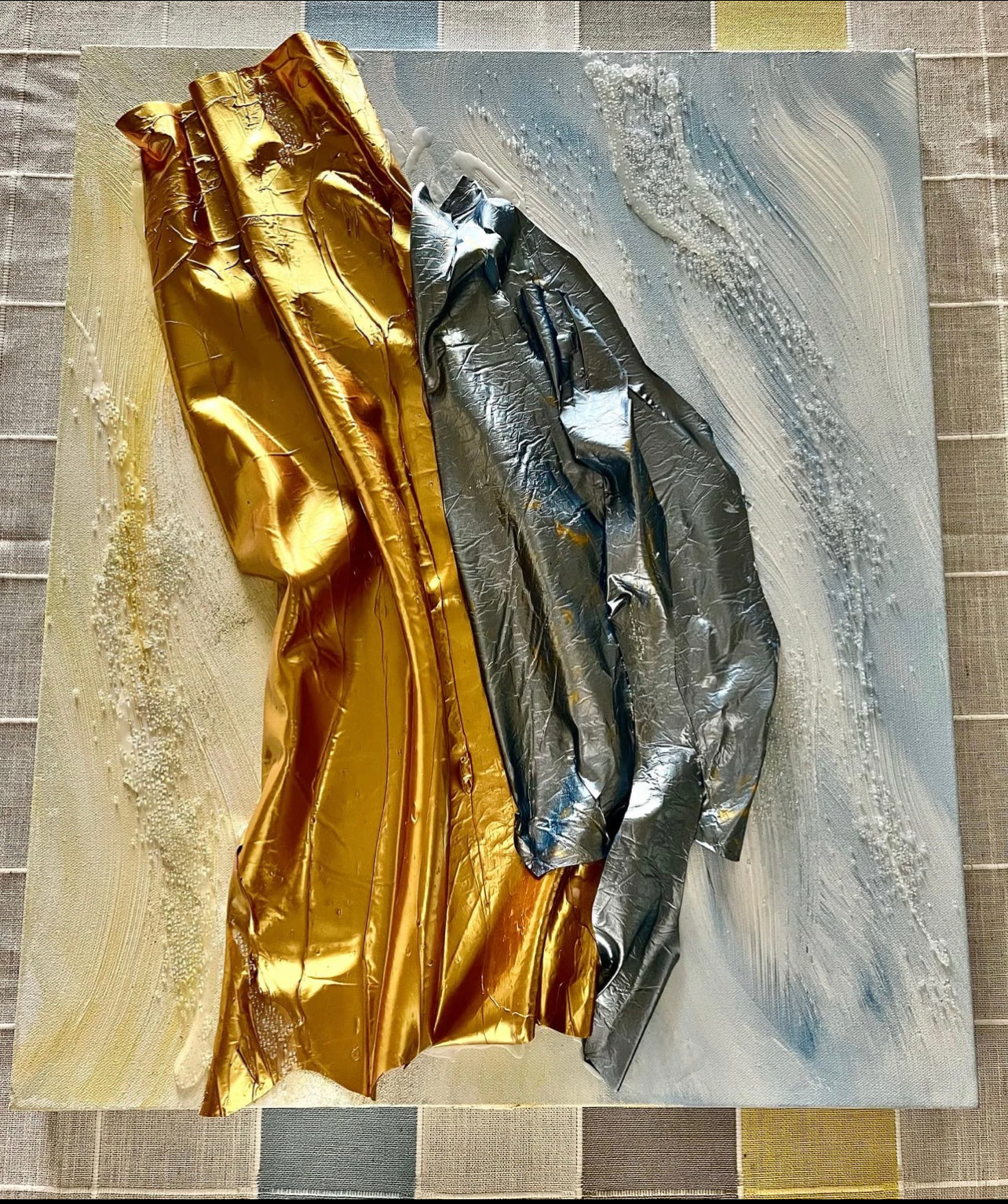 “Silk & Slate” 3D Glow Piece (20” x 24”)