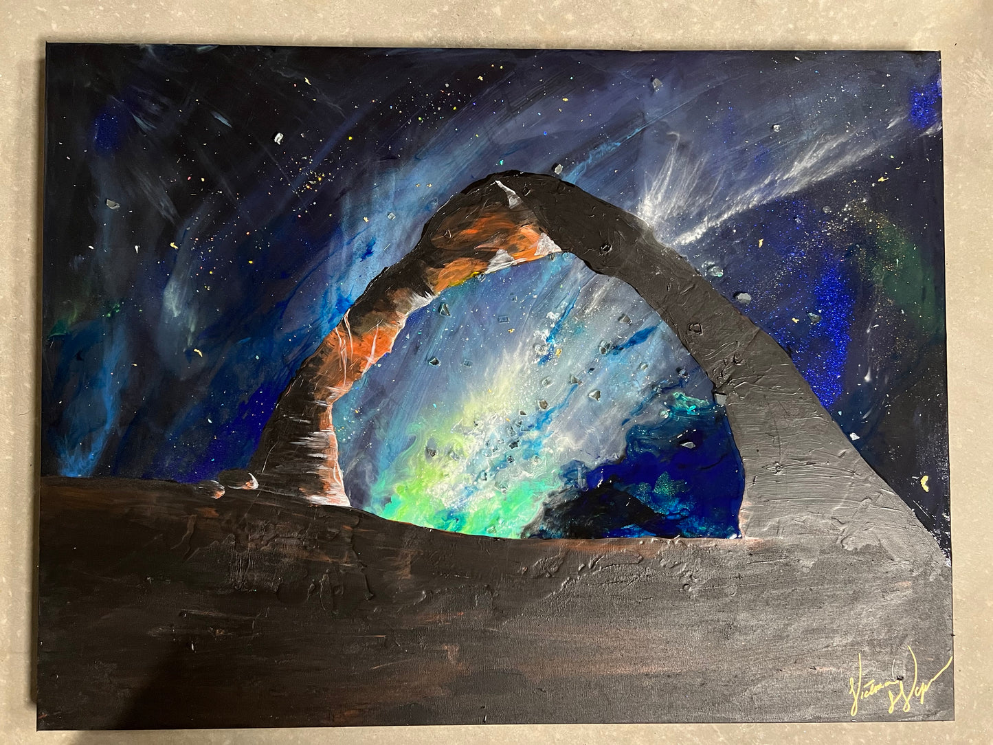 “Milky Way Over Moab” Glowing Canvas (30” x 40”)