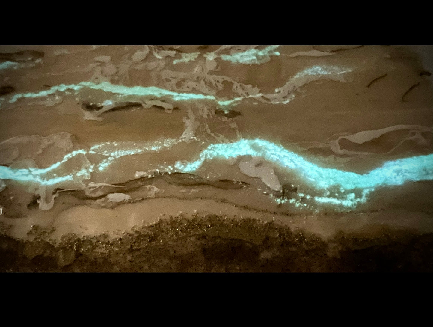 Bio-Luminescent Mother Of Pearl Seascape (16” x 20”)