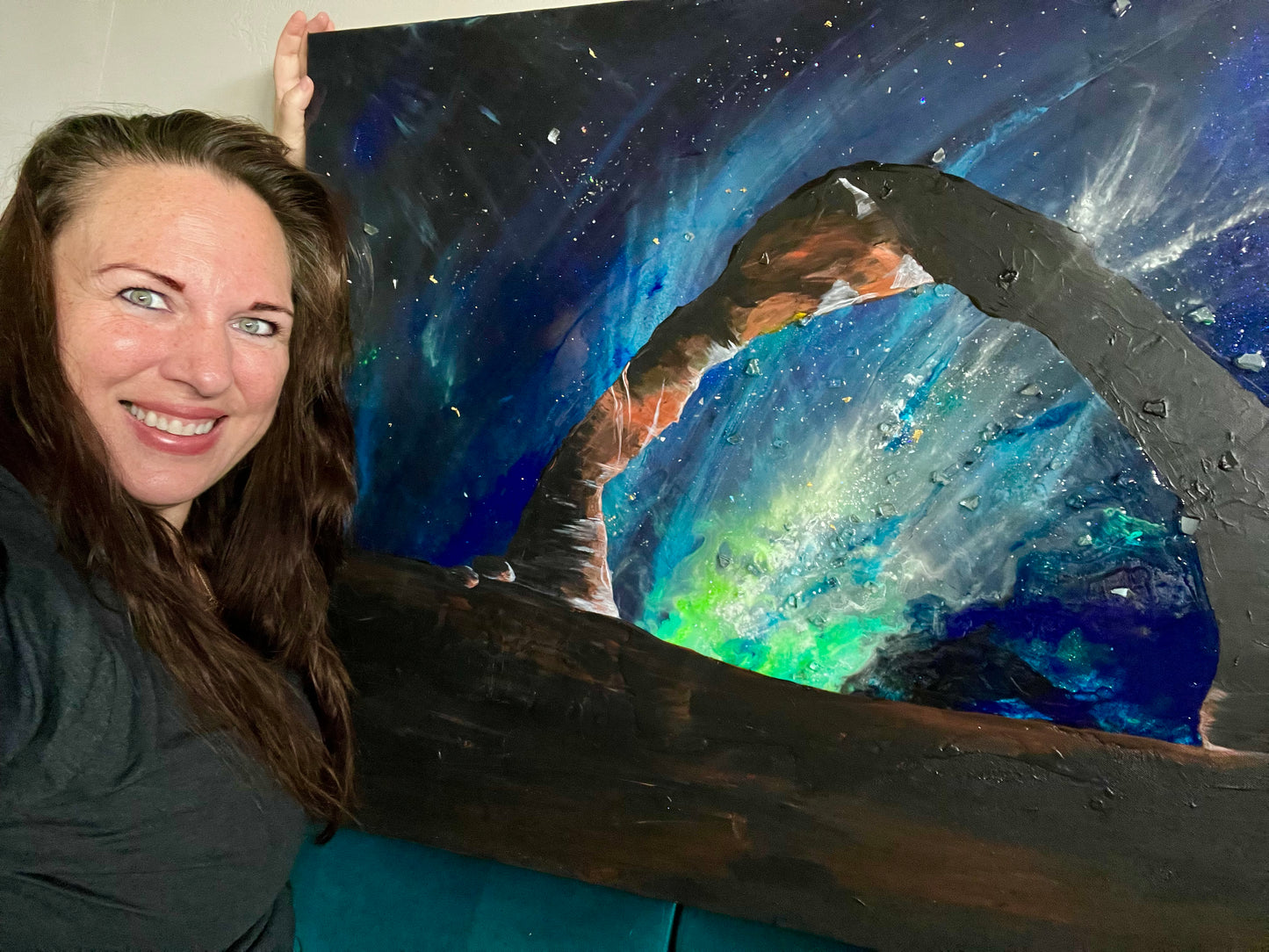 “Milky Way Over Moab” Glowing Canvas (30” x 40”)